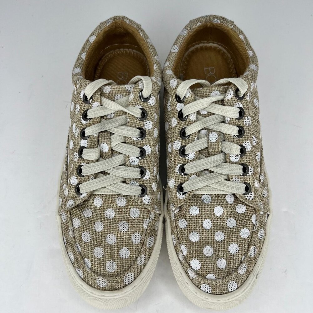 Boutique by Corkys Womens Puzzle Brown Polka Dots Low Lace Up Size 7 Sneakers - Picture 4 of 9